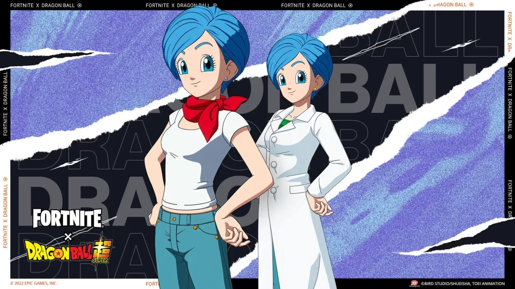 Bulma, une des toutes premières héroïnes du manga / de la série Dragon Ball vient légitimement représenter l'univers de Dragon Ball dans cet ajout de Fortnite.