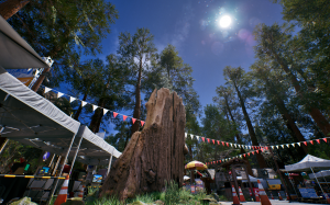 Environnement extérieur pour montrer la maîtrise des textures et des lumières : vraiment très beau. 