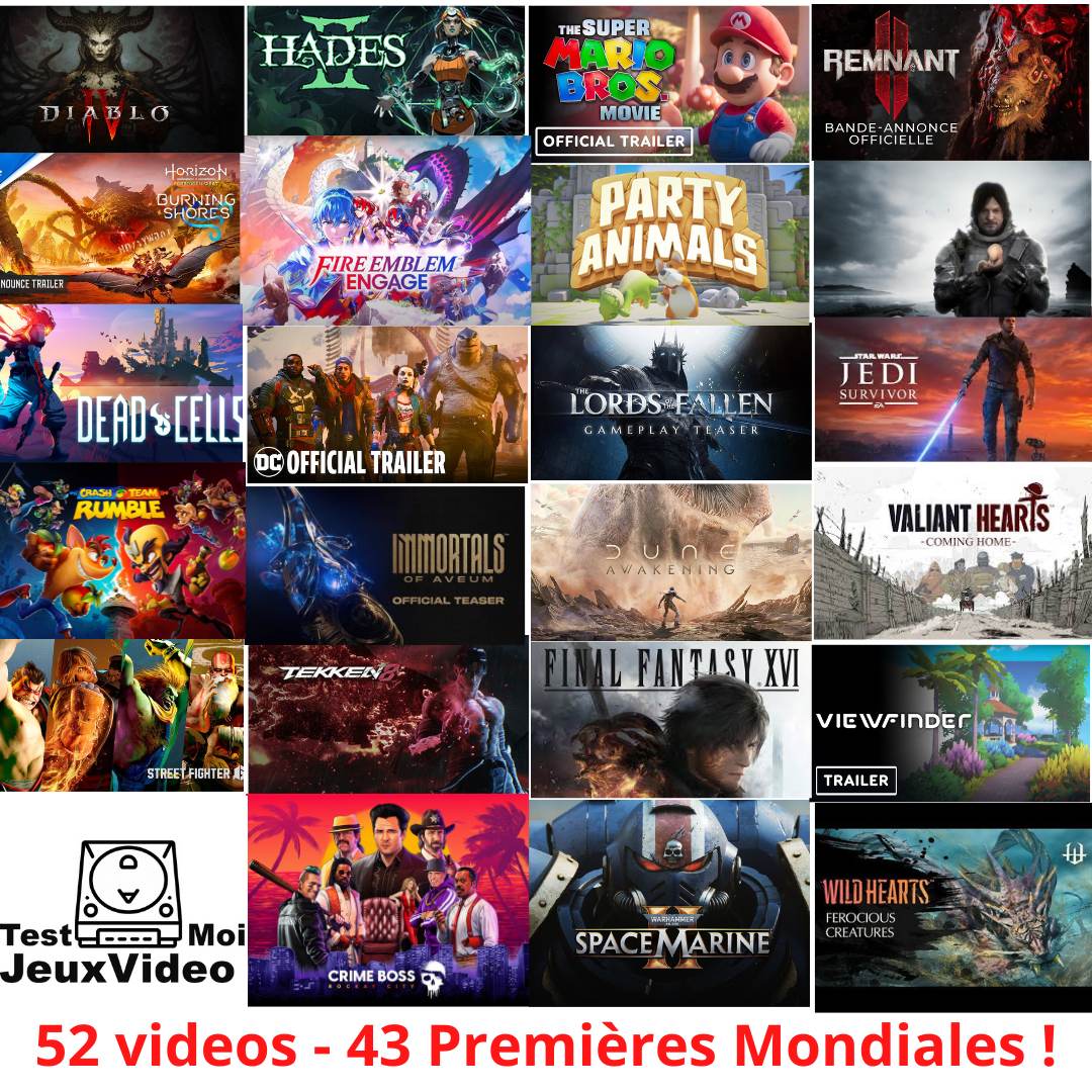 Game Awards 2022 : 52 Vidéos – 43 Premières Mondiales !