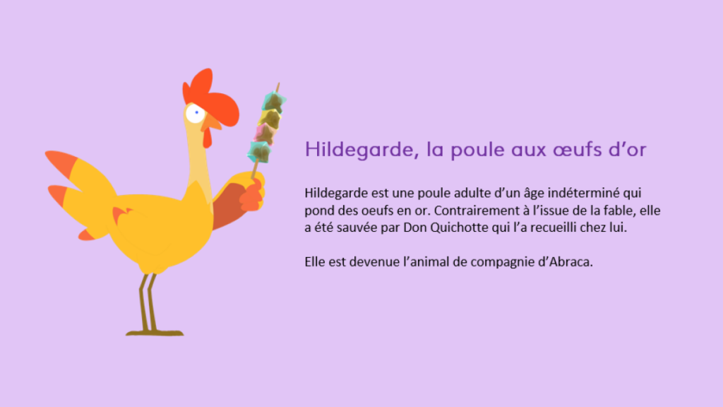 Voici la FAMEUSE Poule aux œufs d'Or ! Hildegarde ! Merci Ankama.  ;)