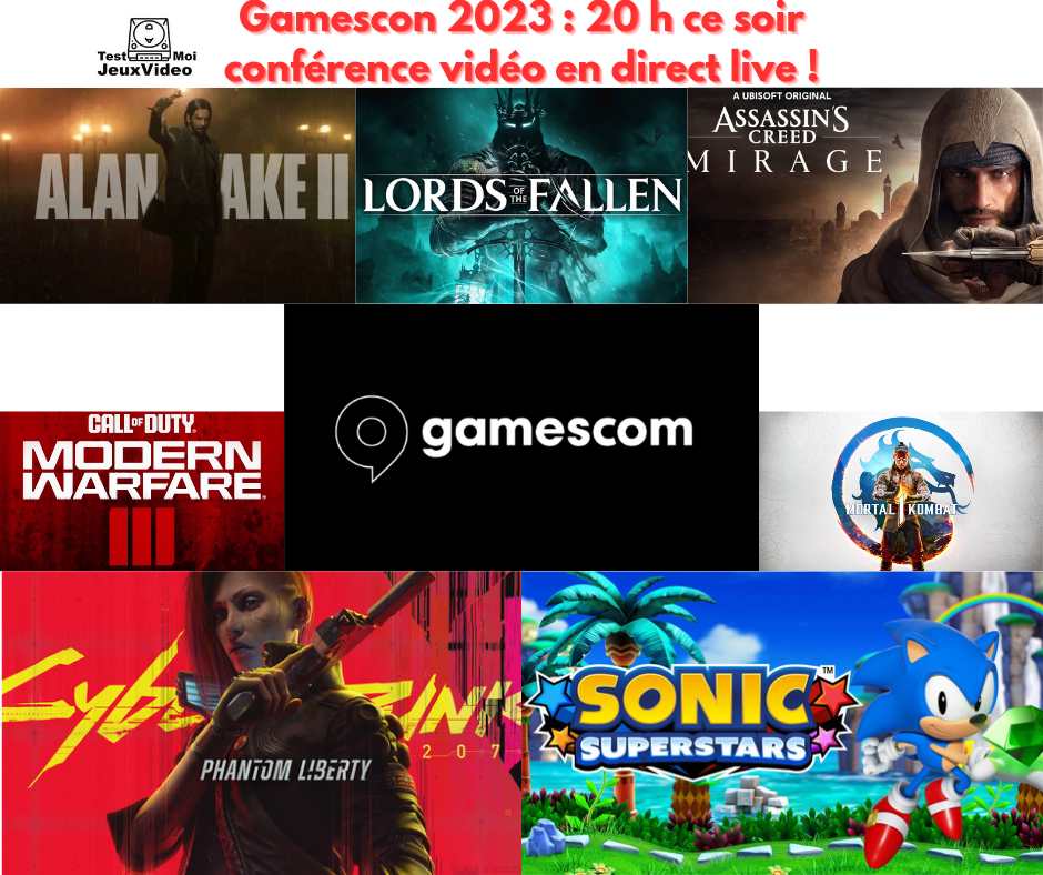 GAMESCON 2023 : 20 h ce soir, conférence vidéo direct live !