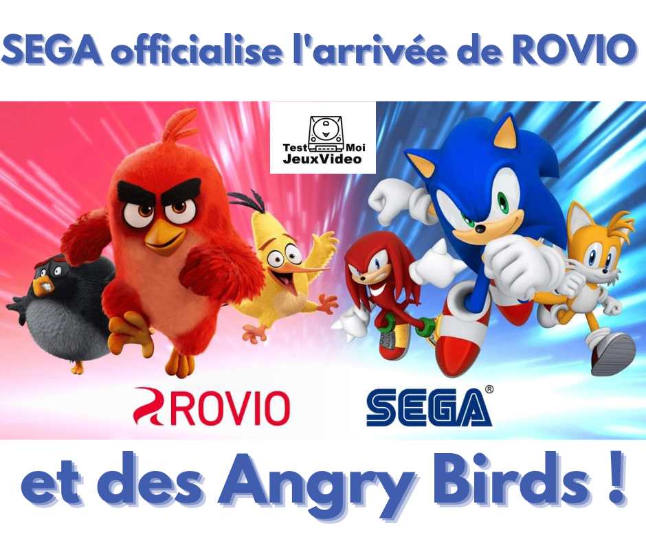 SEGA officialise l&rsquo;arrivée de Rovio et des Angry Birds !