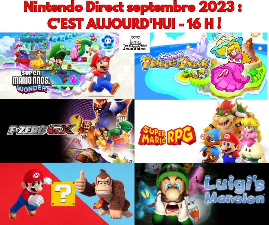 Nintendo Direct Septembre 2023 : AUJOURD&rsquo;HUI – 16 H !