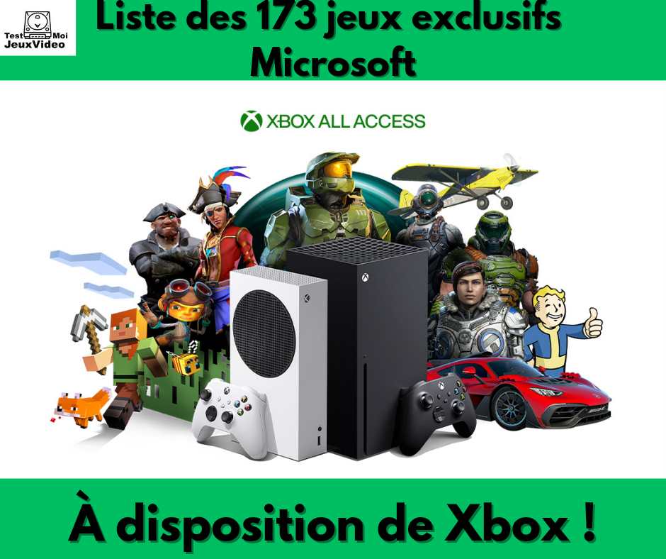 Liste des 173 jeux exclusifs Microsoft à disposition de Xbox !