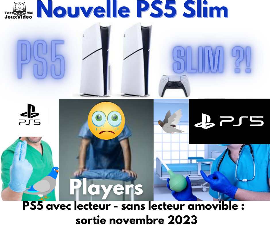 Nouvelle PS5 Slim - PS5 avec lecteur amovible, PS5 sans lecteur amovible. Sortie novembre 2023. TestMoiJeuxVidéo.Fr