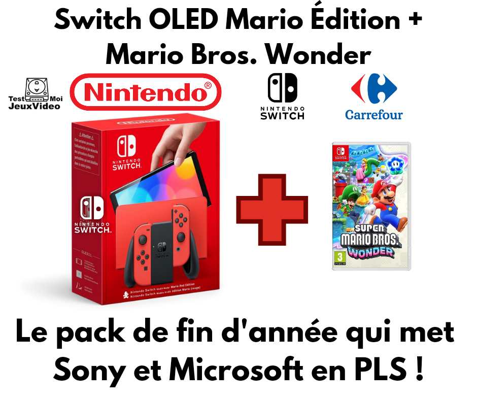 Switch OLED Mario Bros. Wonder : Sony et Microsoft en PLS !