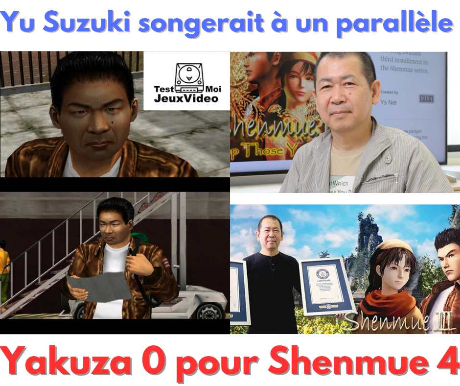 Yu Suzuki songerait à un parallèle Yakuza 0 pour Shenmue 4