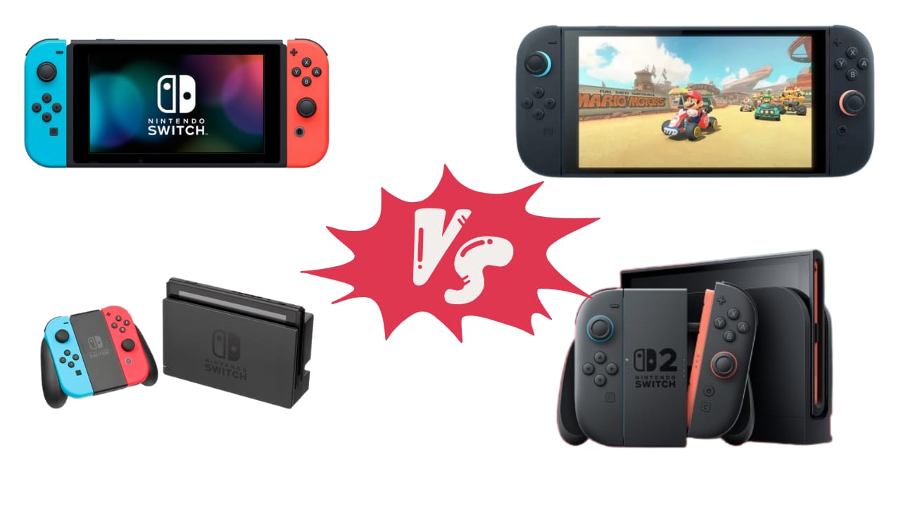Nintendo Switch 1 contre Nintendo Switch 2 le comparatif. Actu-jeux.com